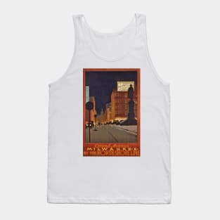 Grand Avenue, Milwaukee - Vintage Travel Poster Tank Top